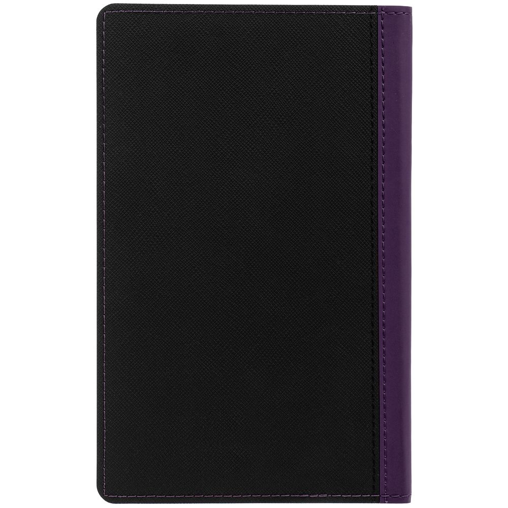 Ежедневник Nice Twice, недатированный, черный с фиолетовым / Миниатюра WWW (1000)