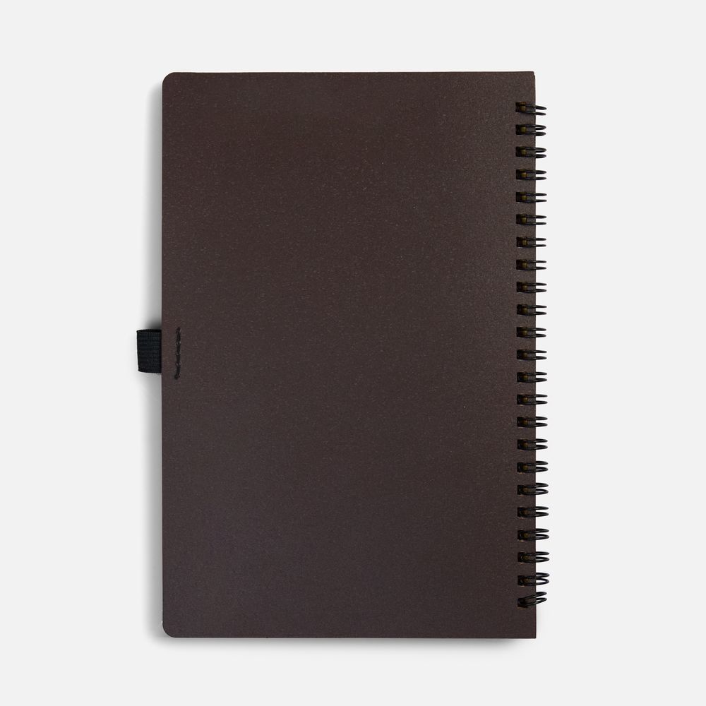 Блокнот на спирали Coffeist, коричневый / Миниатюра WWW (1000)