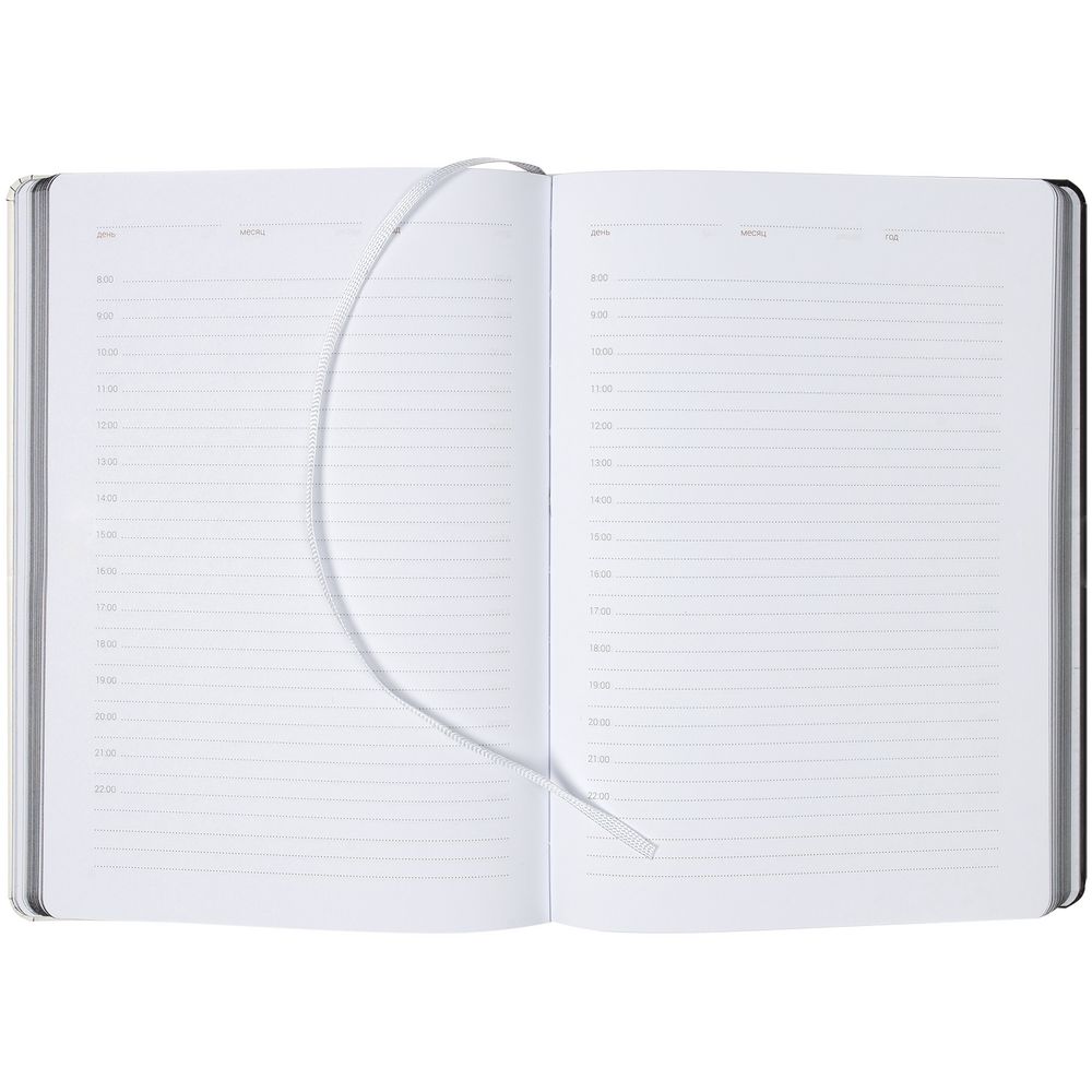 Ежедневник Butterfly, недатированный, белый с черным / Миниатюра WWW (1000)