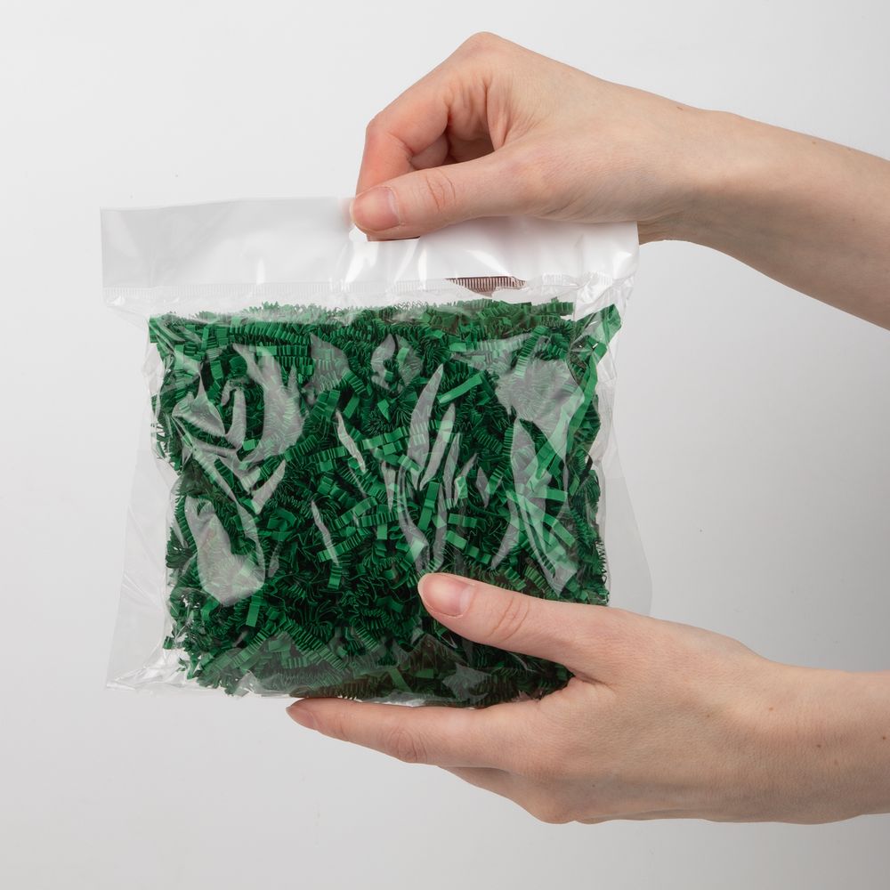 Бумажный наполнитель Chip, темно-зеленый (изумрудный) / Миниатюра WWW (1000)