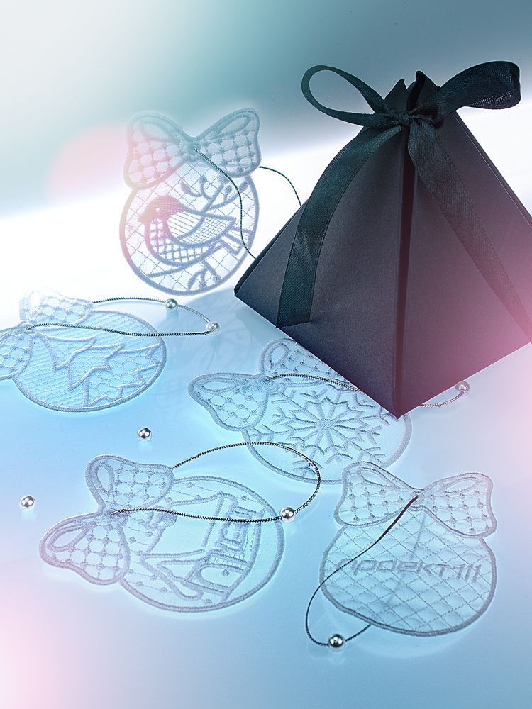 Набор «Зимние узоры» с подвеской на заказ / Миниатюра WWW (1000)