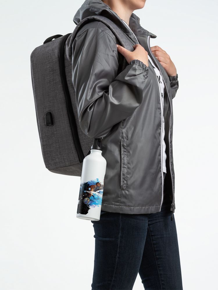 Бутылка для воды «Гиганты Вселенной», белая / Миниатюра WWW (1000)