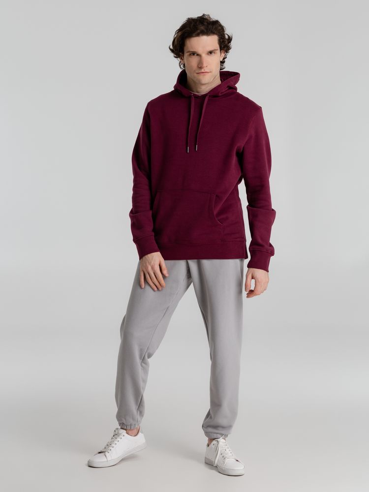 Толстовка с капюшоном унисекс King, бордовая / Миниатюра WWW (1000)