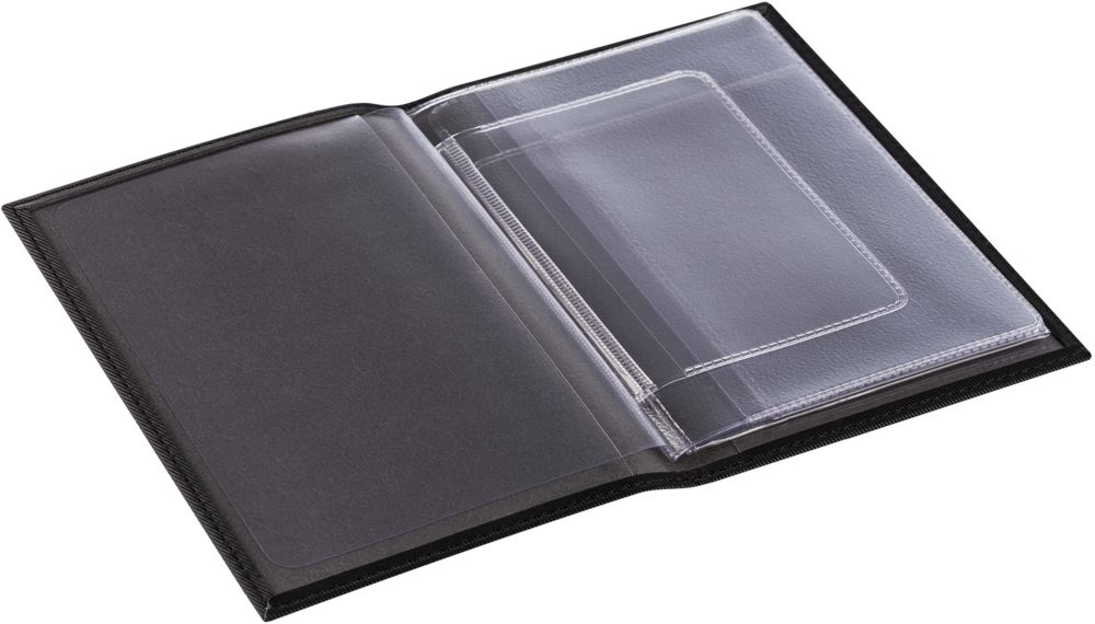 Обложка для автодокументов Twill, черная / Миниатюра WWW (1000)