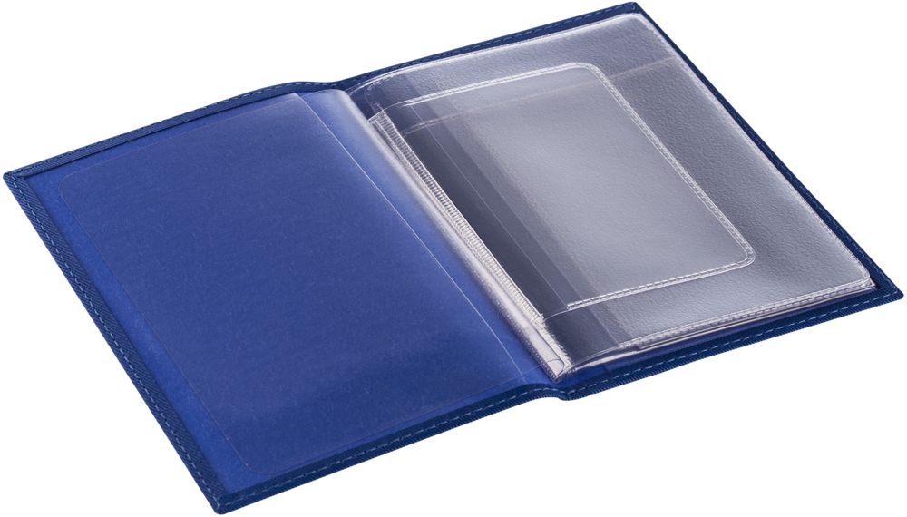 Обложка для автодокументов Twill, синяя / Миниатюра WWW (1000)