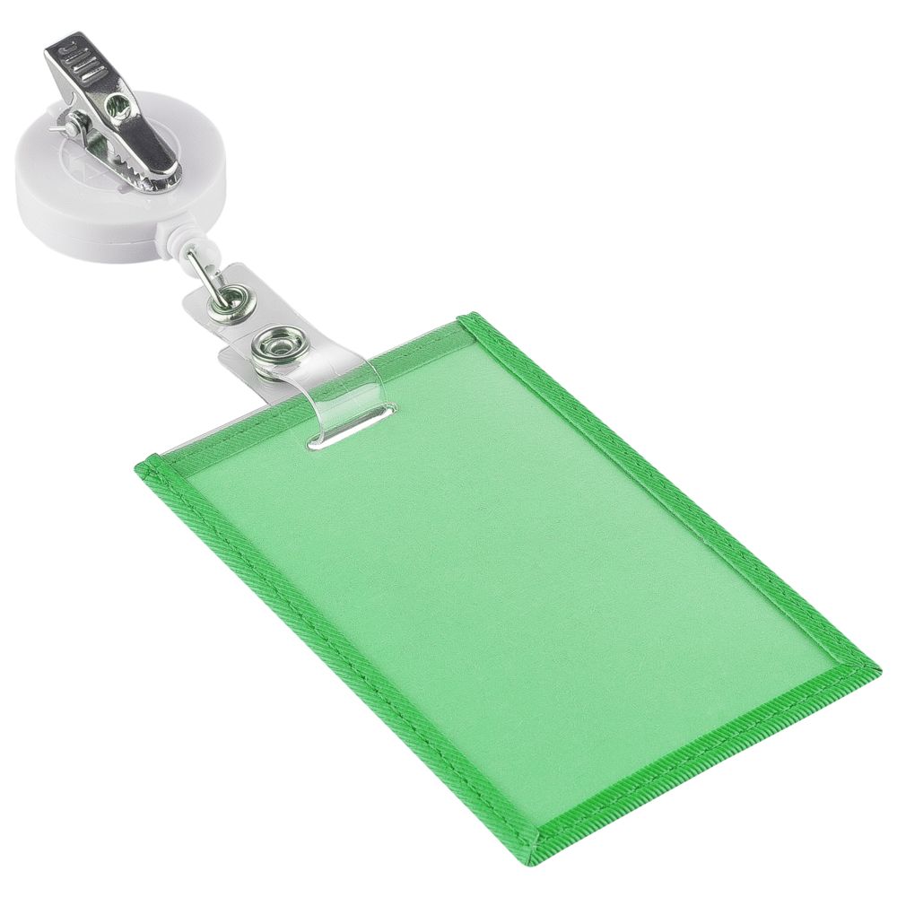 Чехол для пропуска Twill, зеленый / Миниатюра WWW (1000)
