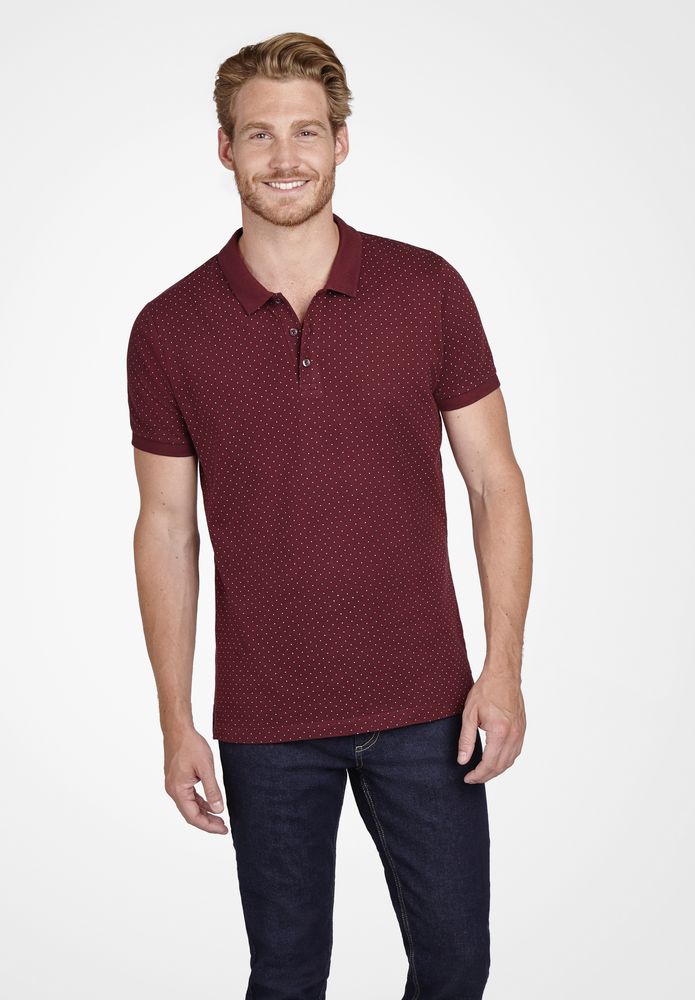 Рубашка поло мужская Brandy Men, темно-синяя с белым / Миниатюра WWW (1000)