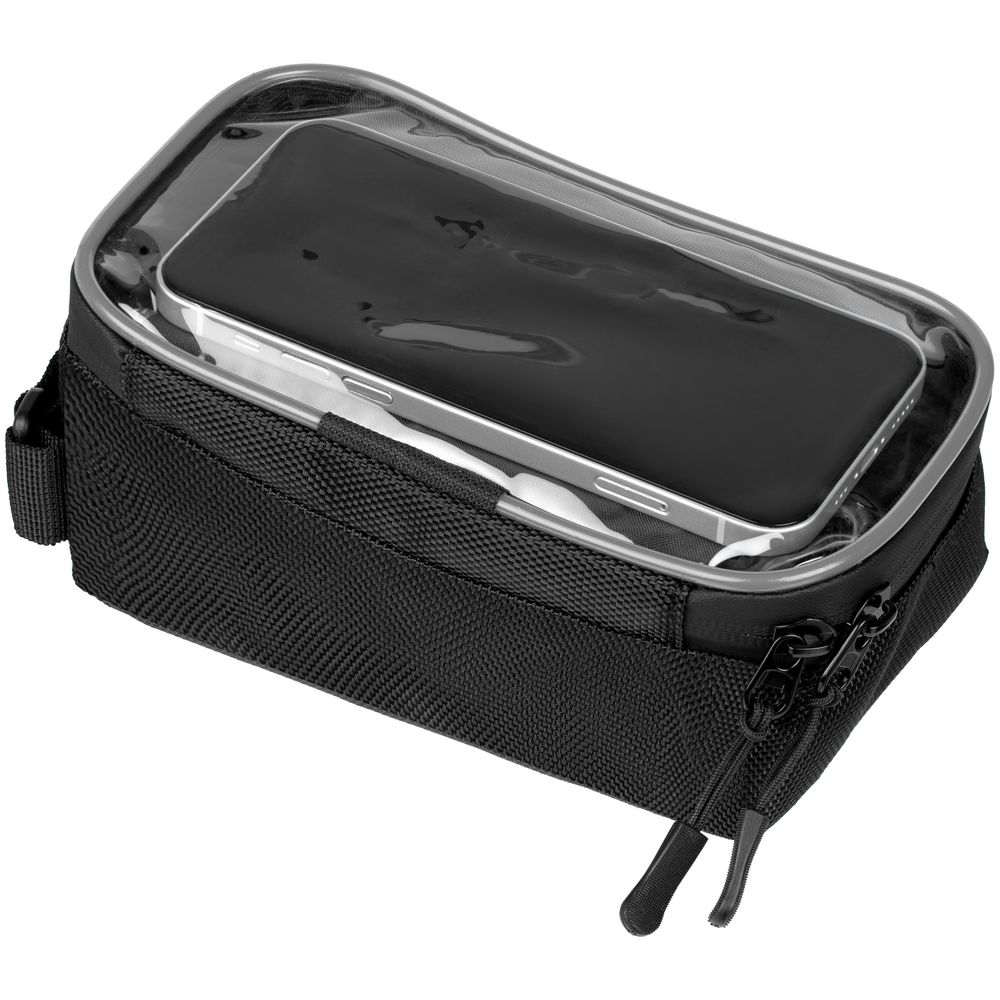 Велосумка BikeLine на раму, черная с серым / Миниатюра WWW (1000)