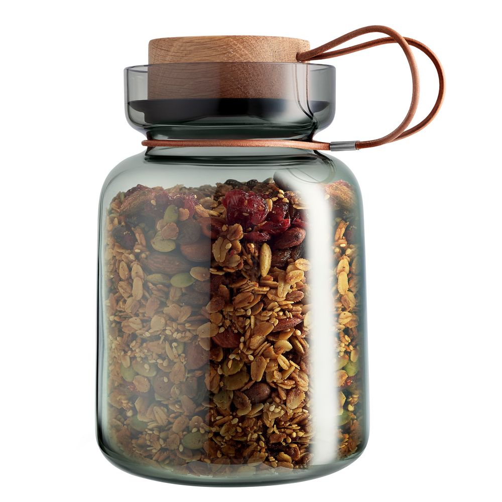 Банка для хранения Silhouette, средняя, серая / Миниатюра WWW (1000)