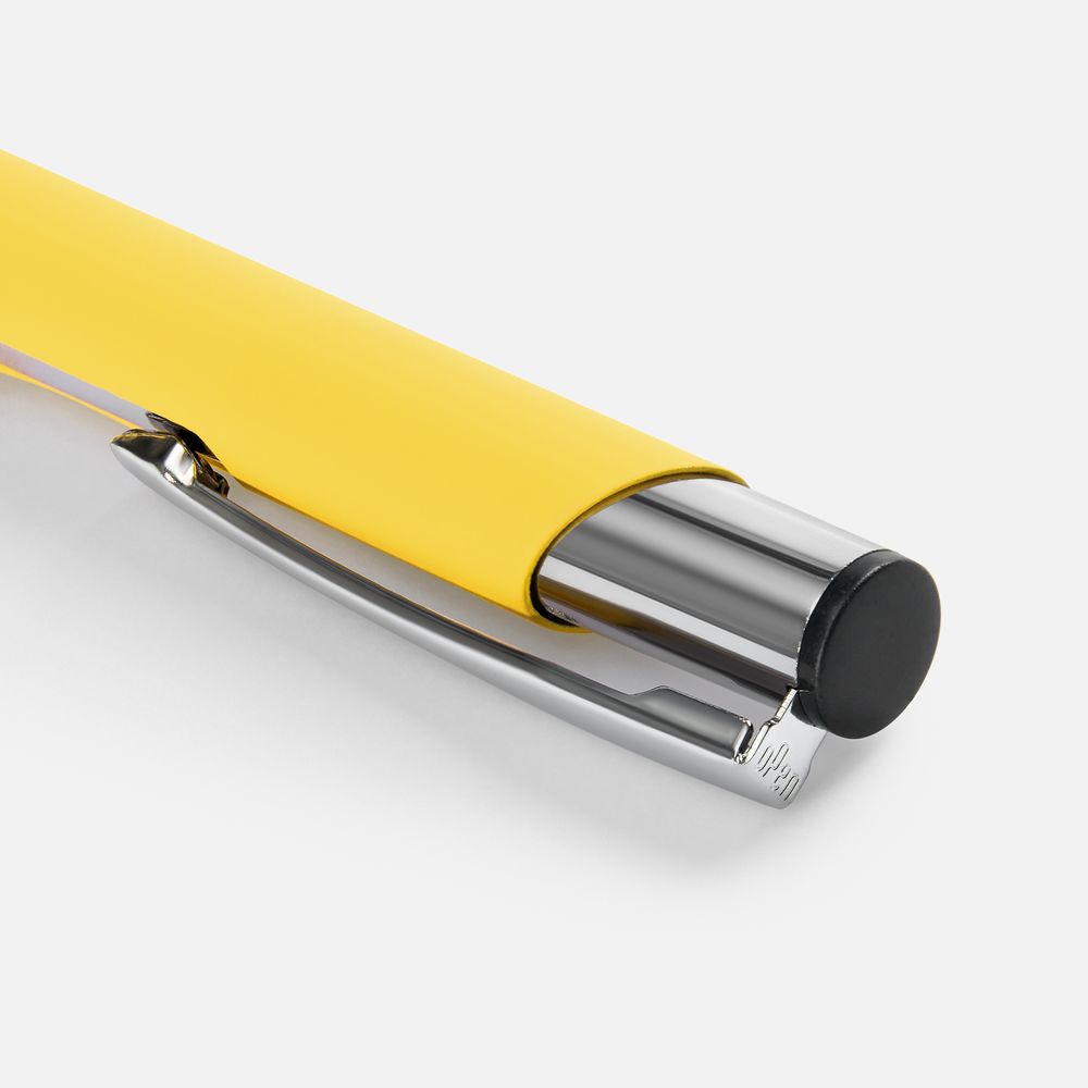 Ручка шариковая Keskus Soft Touch, желтая / Миниатюра WWW (1000)