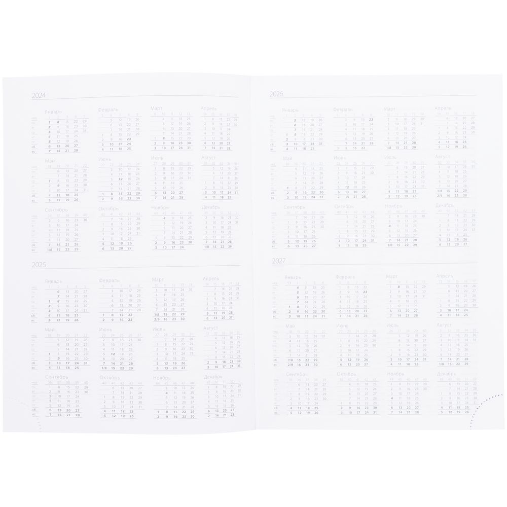 Ежедневник Favor, недатированный, голубой / Миниатюра WWW (1000)