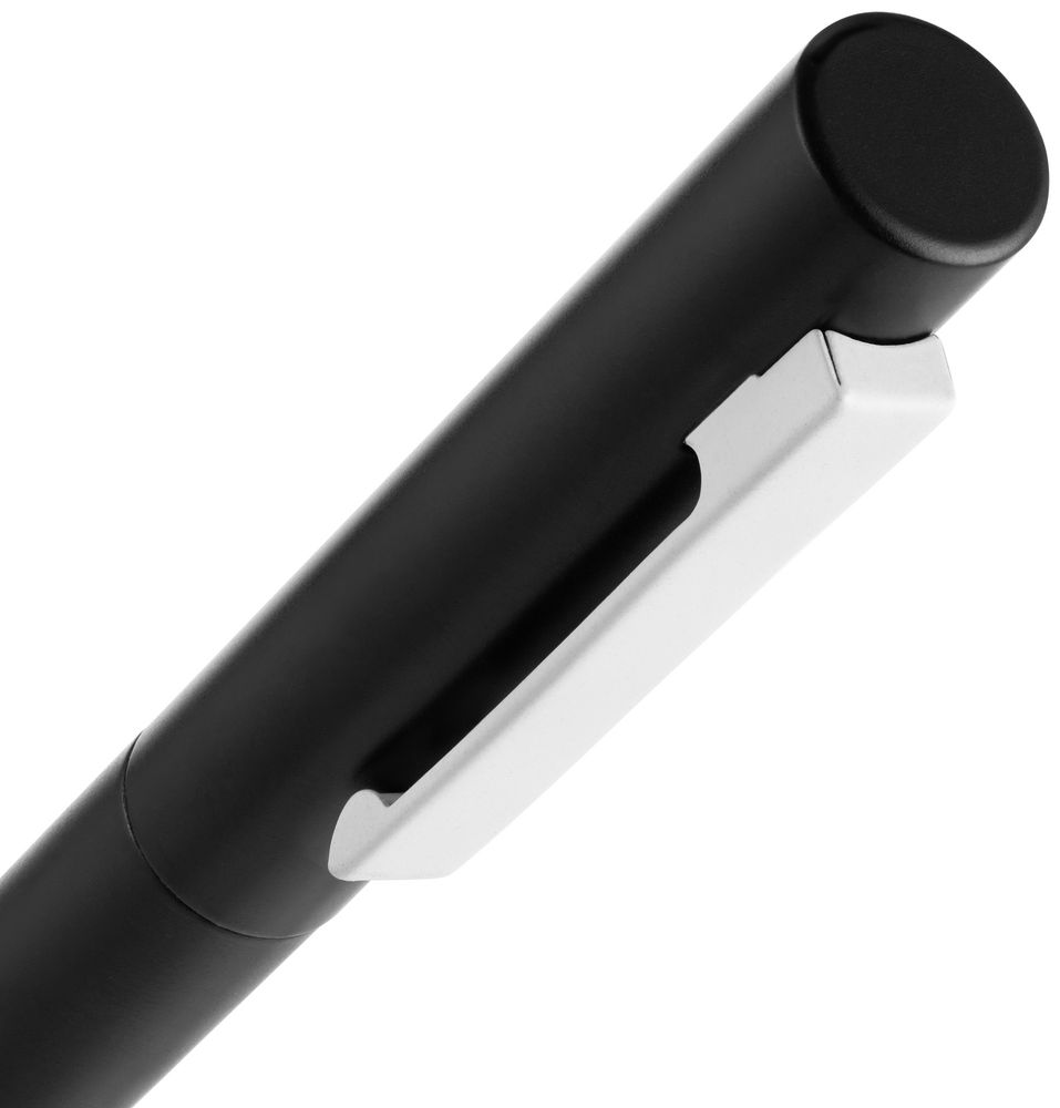 Ручка шариковая Inkolor, черная с белым / Миниатюра WWW (1000)