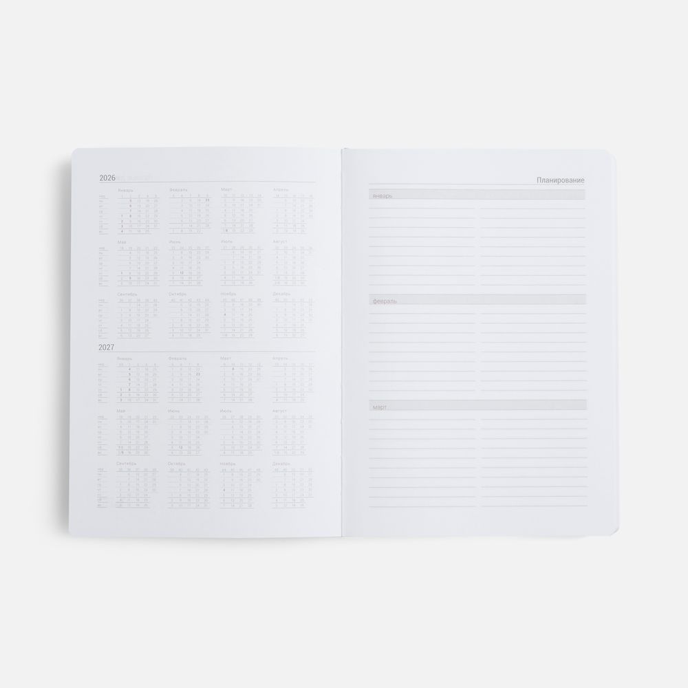 Ежедневник Basis, датированный, красный / Миниатюра WWW (1000)