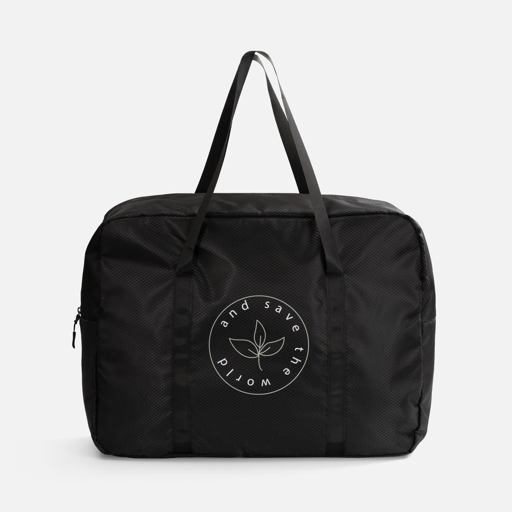 Спортивная сумка Ligero, черная / Миниатюра нанесения (1000)