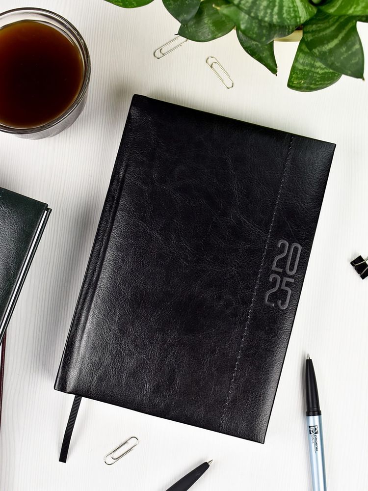 Ежедневник Baza, датированный, черный / Миниатюра WWW (1000)