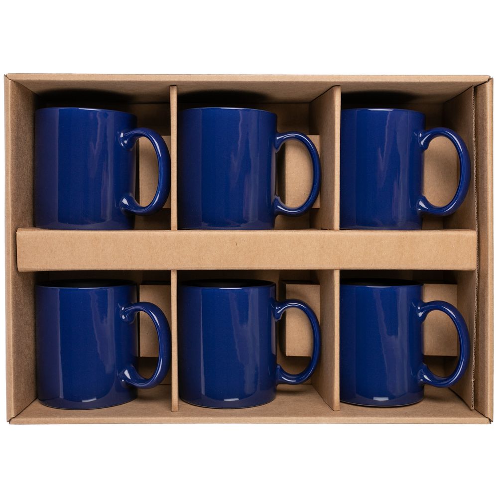 Набор из 6 кружек Promo, синий / Миниатюра WWW (1000)