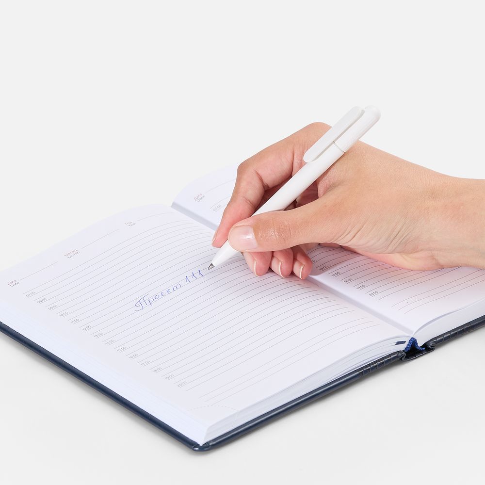 Ручка шариковая Prodir DS6S TMM, белая / Миниатюра WWW (1000)