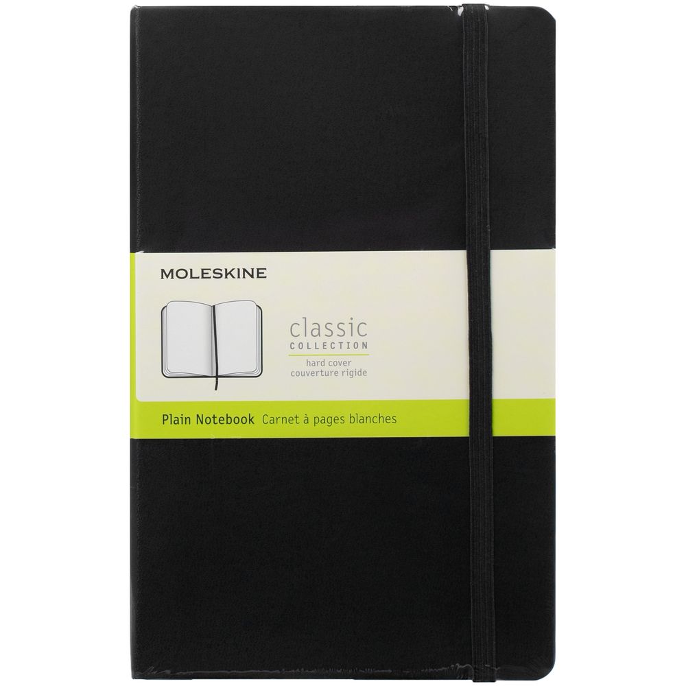 Записная книжка Moleskine Classic Large, без линовки, черная / Миниатюра WWW (1000)