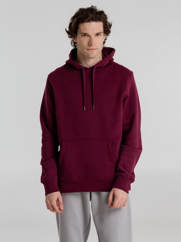 Толстовка с капюшоном унисекс King, бордовая / Миниатюра WWW (1000)