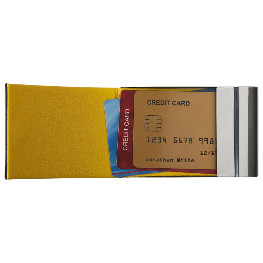 Визитница Prestige, черная с желтым / Миниатюра WWW (1000)