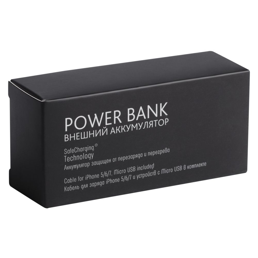 Внешний аккумулятор Easy Metal 2200 мАч, серебристый / Миниатюра WWW (1000)