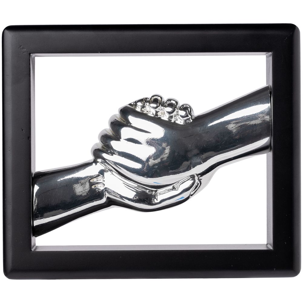 Награда «Рукопожатие», черная, уценка / Миниатюра WWW (1000)