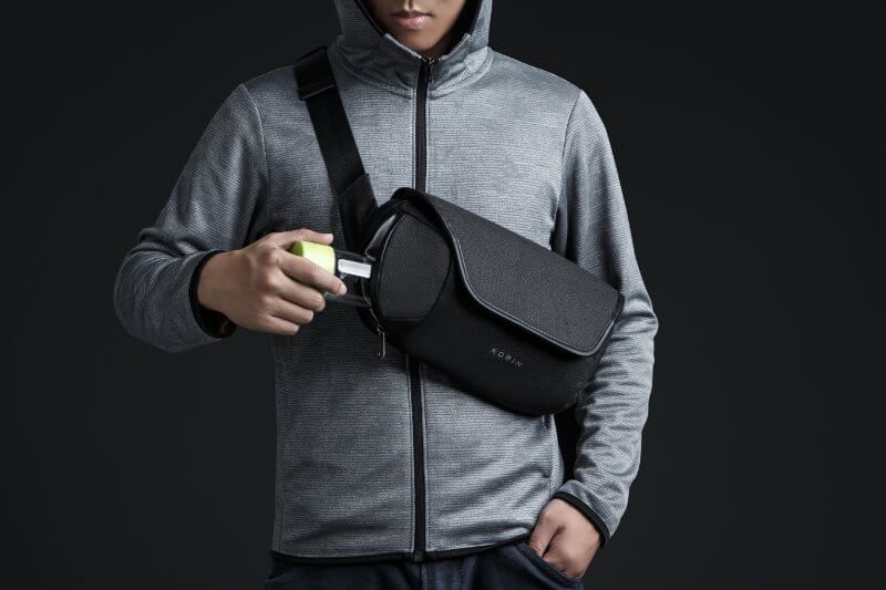 Наплечная сумка ClickSling, черная / Миниатюра WWW (1000)