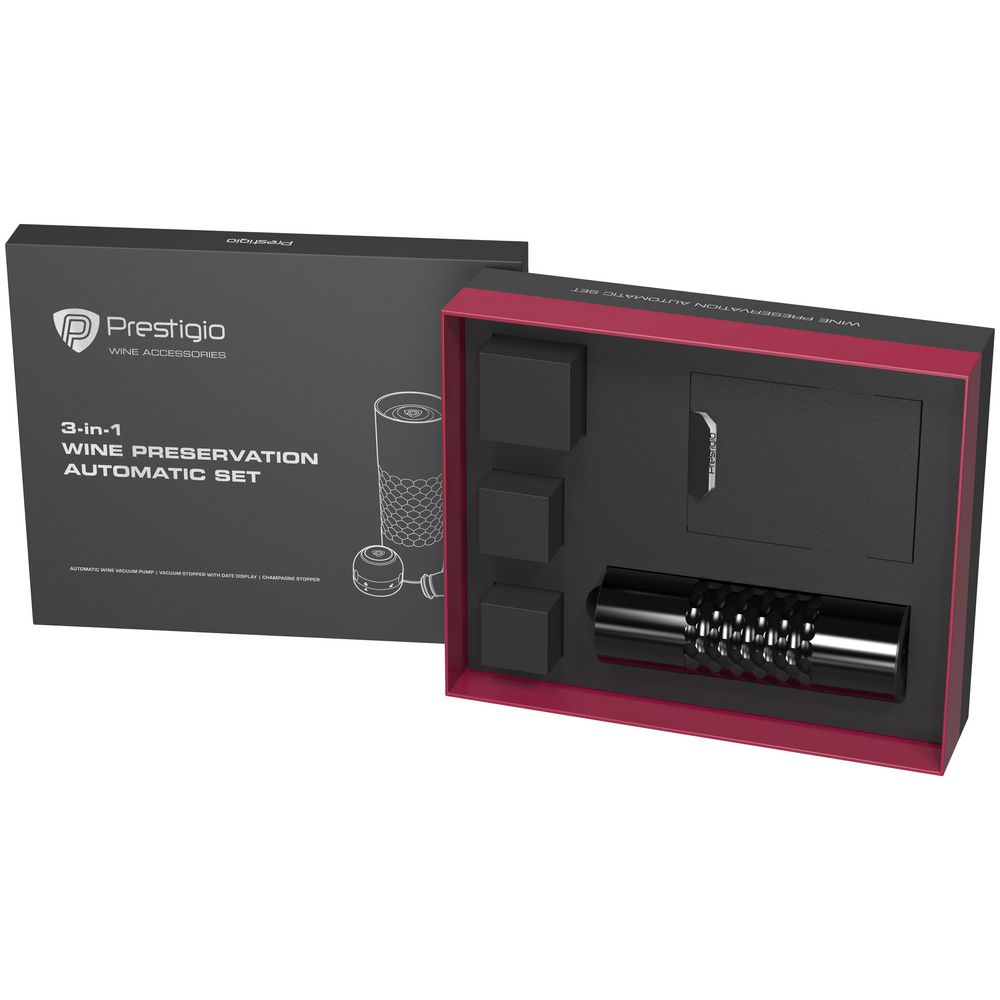 Набор для хранения вина Prestigio, черный / Миниатюра WWW (1000)