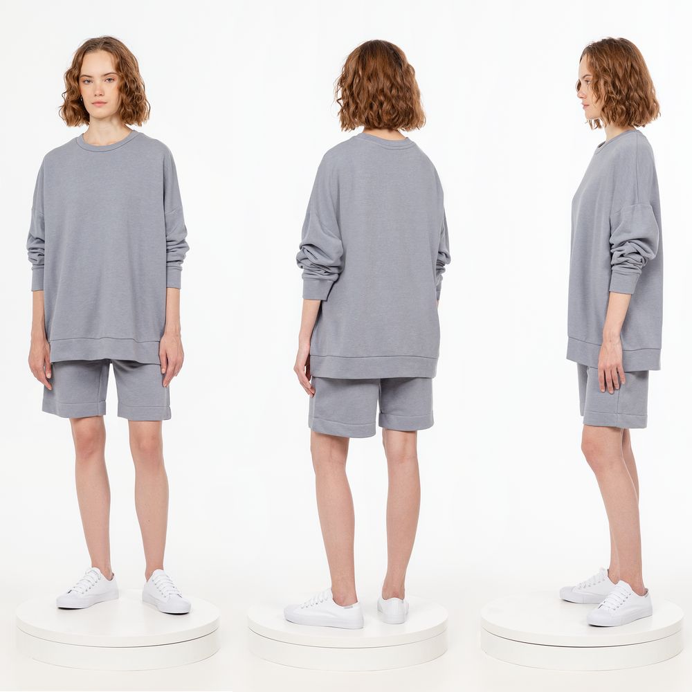 Свитшот унисекс S2, серый / Миниатюра WWW (1000)