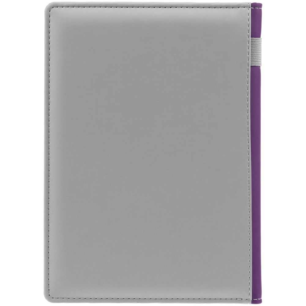 Ежедневник Spain Shall, недатированный, серый с фиолетовым / Миниатюра WWW (1000)