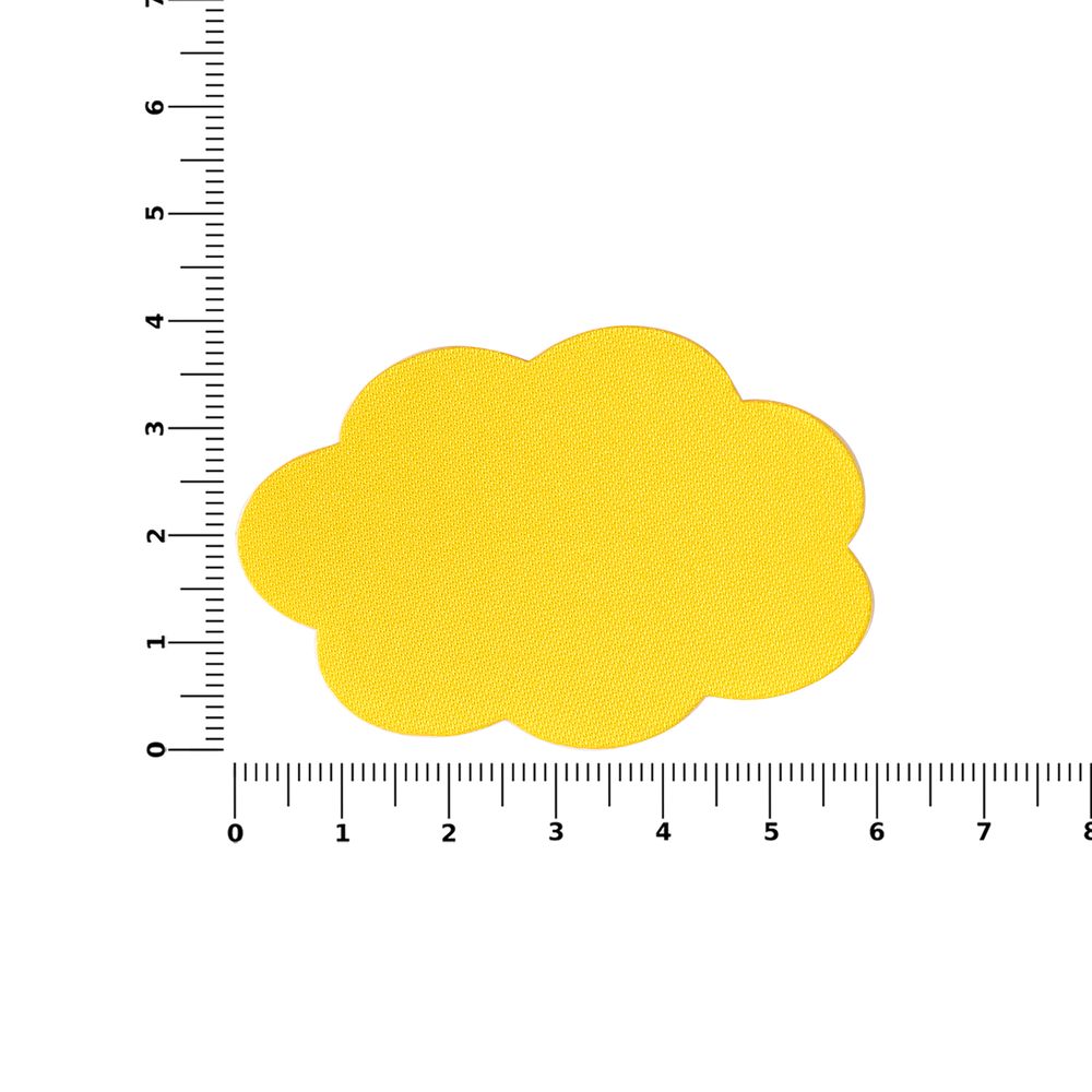 Наклейка тканевая Lunga Calum, L, желтая / Миниатюра WWW (1000)