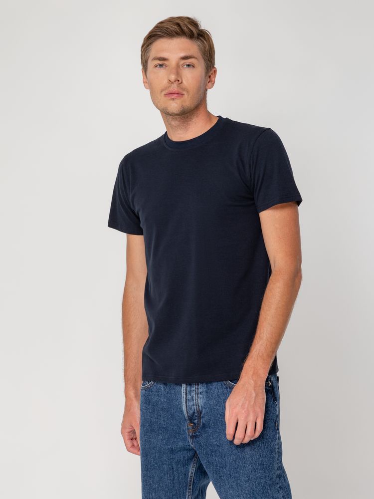 Футболка мужская T-bolka Stretch, темно-синяя / Миниатюра WWW (1000)