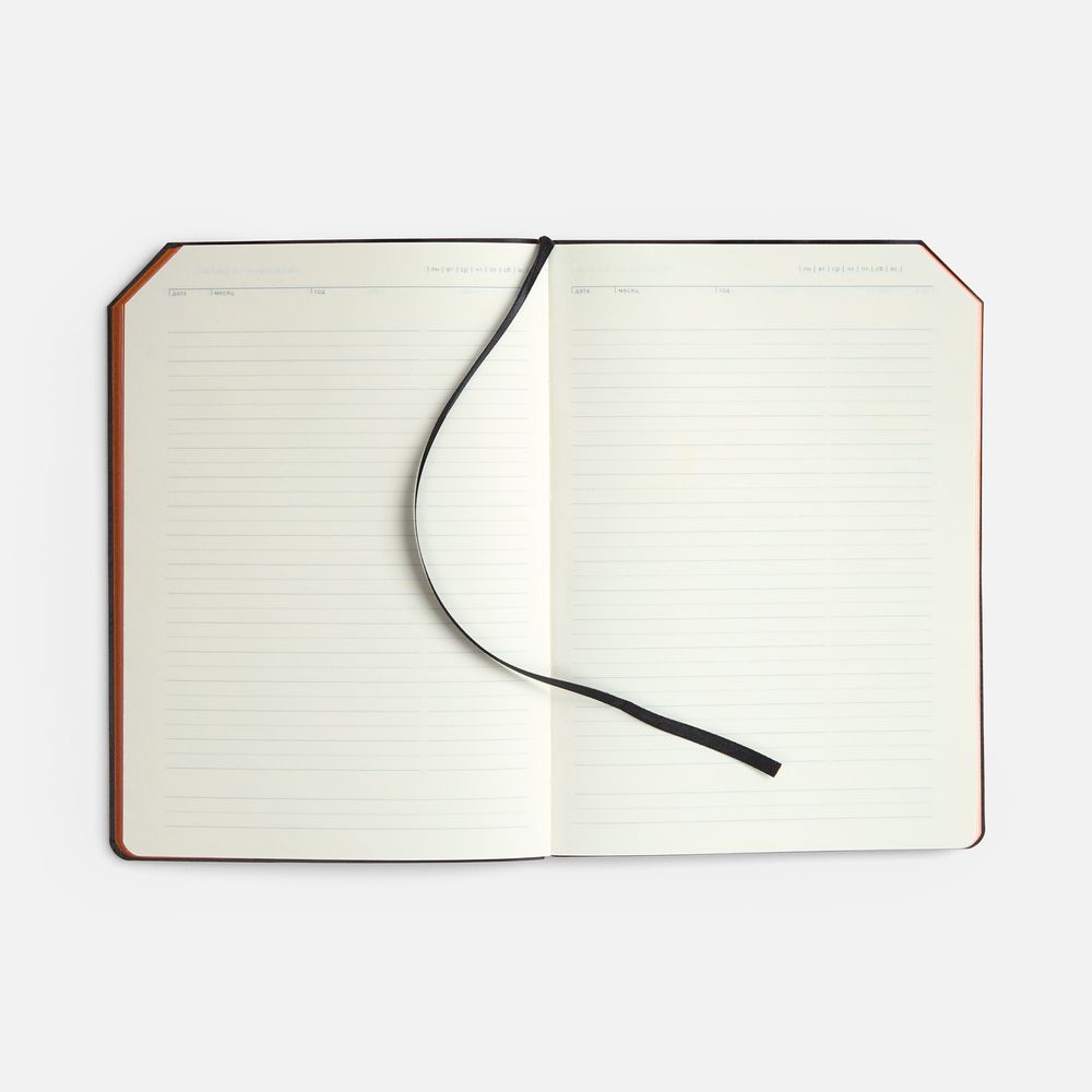 Ежедневник Espresso, недатированный, оранжевый / Миниатюра WWW (1000)