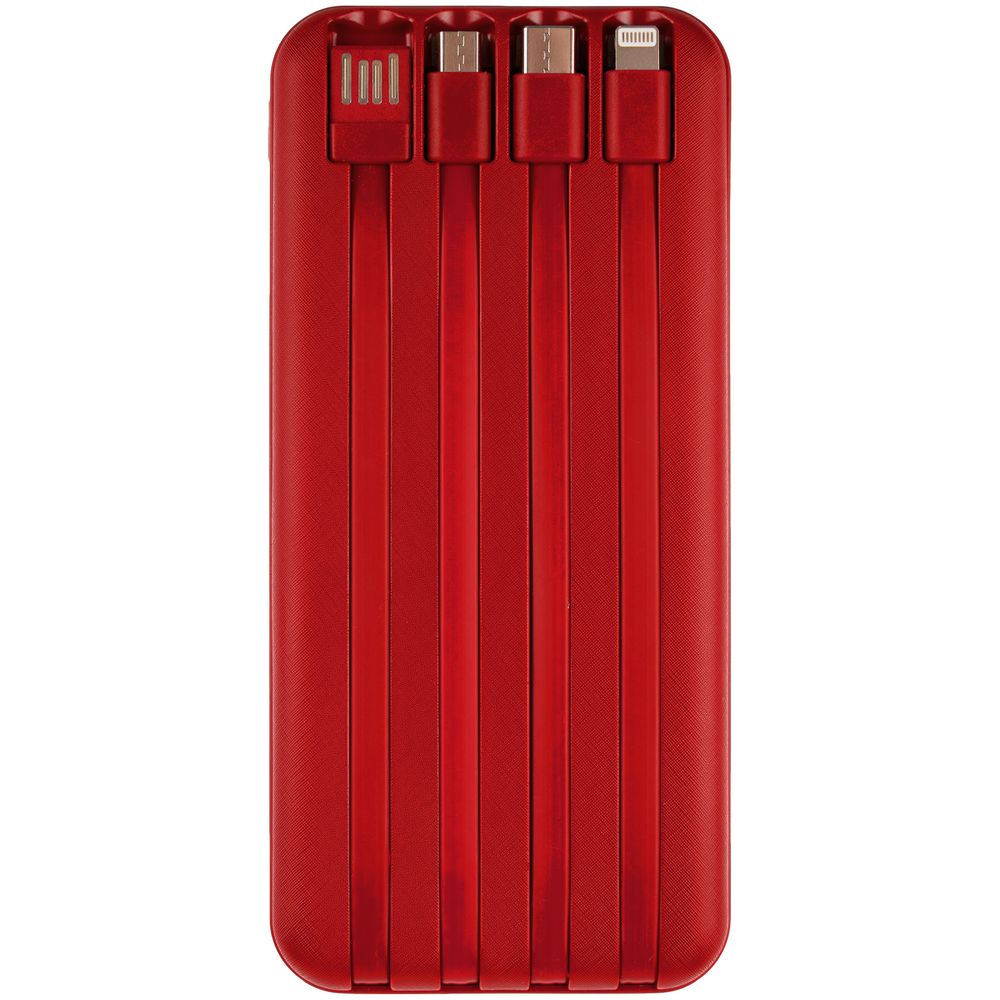 Внешний аккумулятор Omni Qi 10000 мАч, красный / Миниатюра WWW (1000)