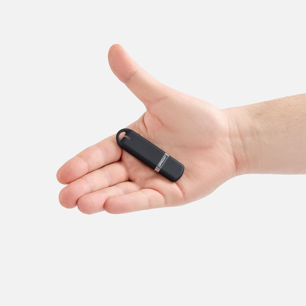 Флешка Memo, 8 Гб, черная / Миниатюра WWW (1000)