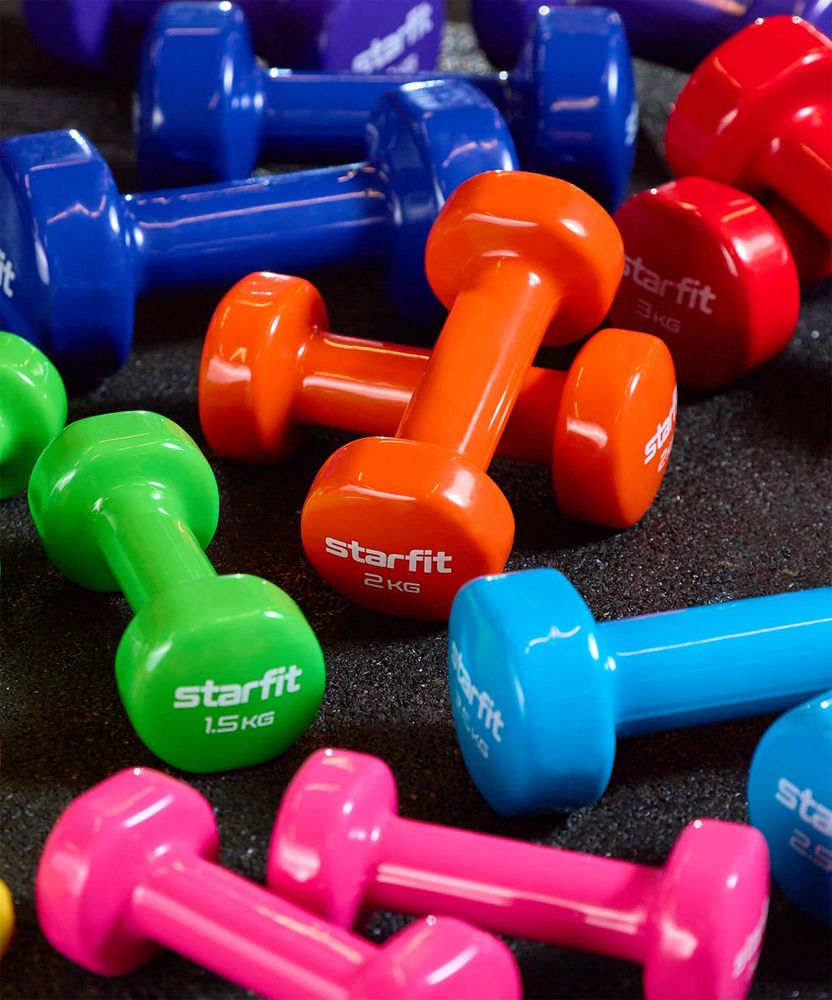 Гантель Heracles 1 кг, розовая / Миниатюра WWW (1000)