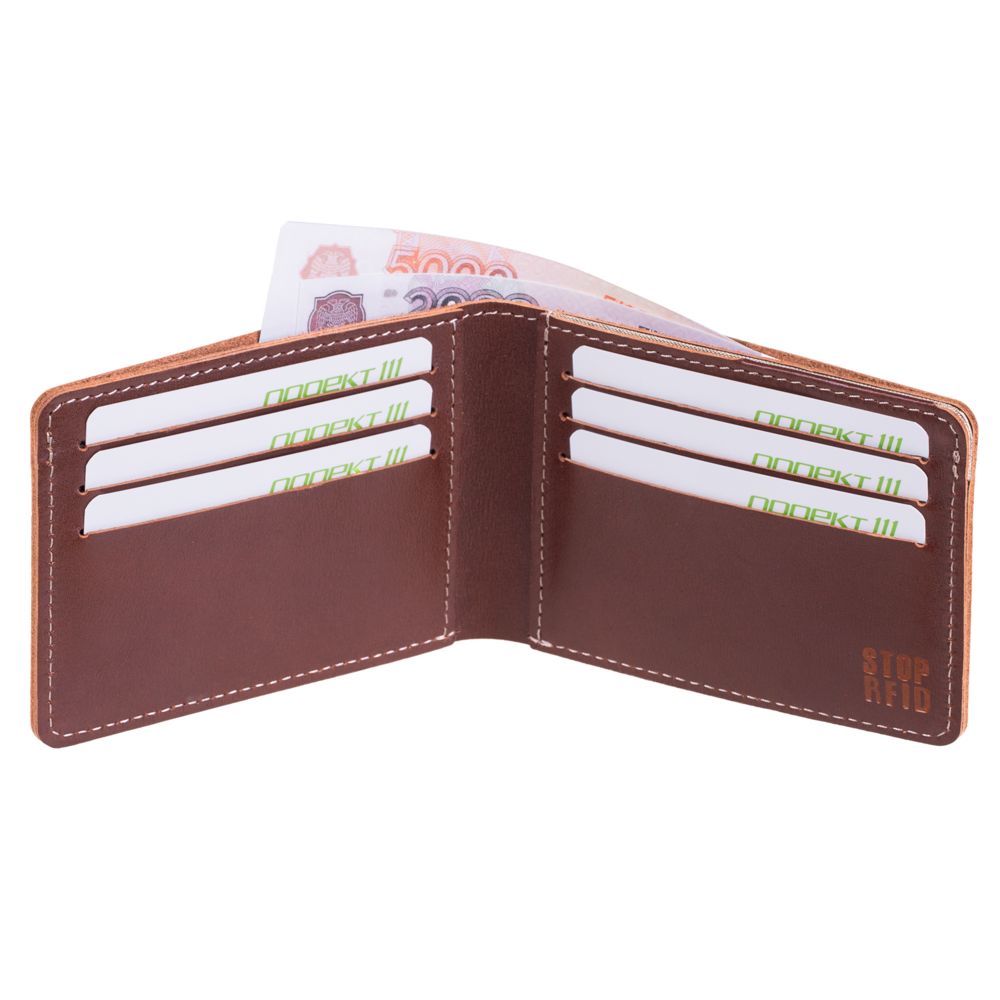 Портмоне Security, темно-коричневое / Миниатюра WWW (1000)