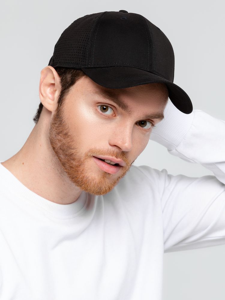 Бейсболка Mistral, черная / Миниатюра WWW (1000)