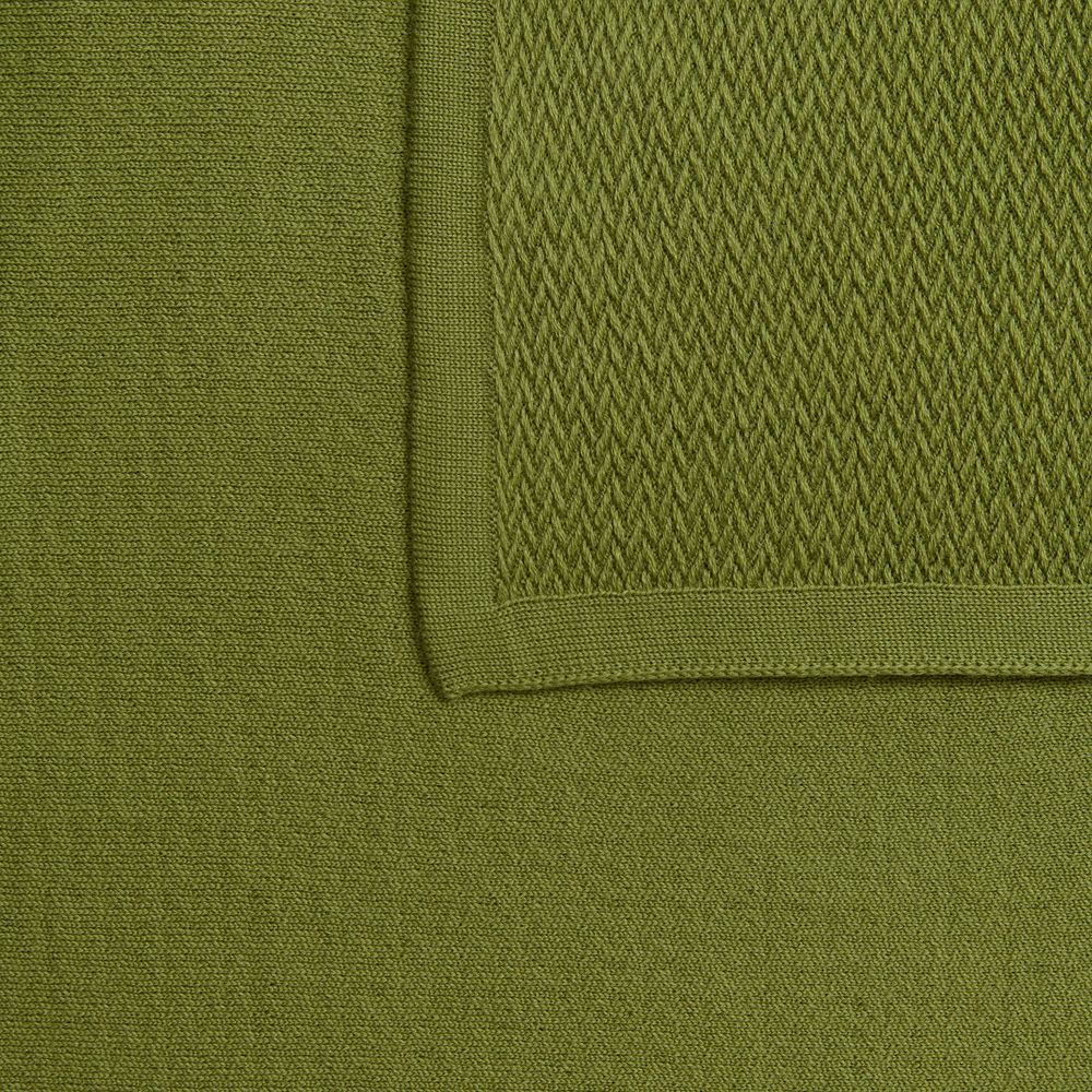 Плед Ornato, зеленый (лавровый) / Миниатюра WWW (1000)