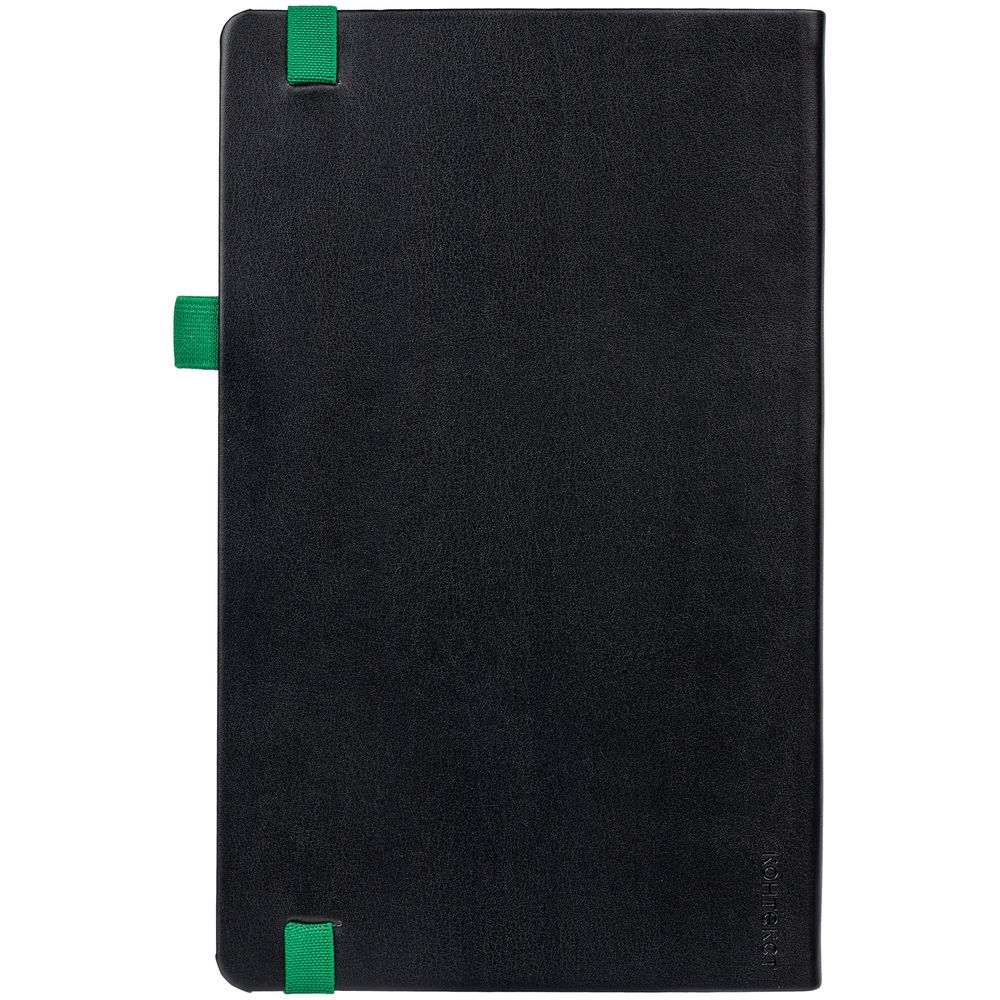 Ежедневник Ton недатированный, черный с зеленым / Миниатюра WWW (1000)