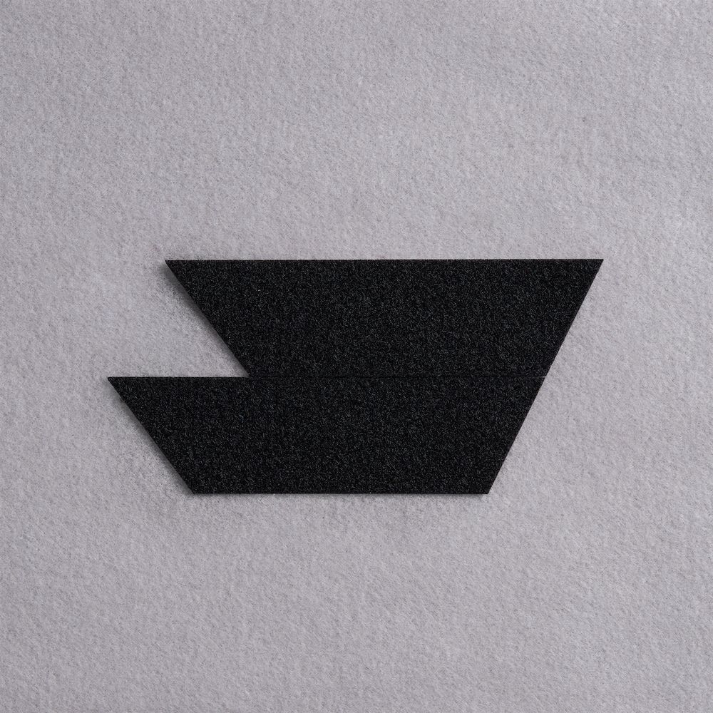 Основа Velkro L для крепления шевронов на липучке, черная / Миниатюра WWW (1000)