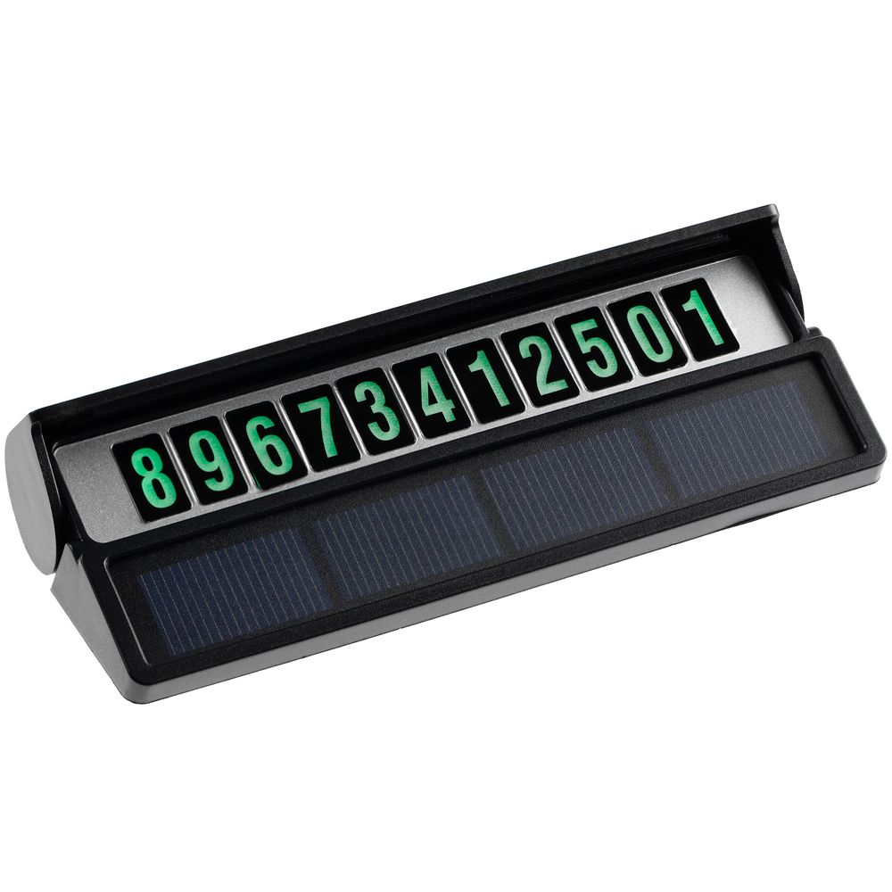 Парковочная визитка Litera Solar, черная / Миниатюра WWW (1000)