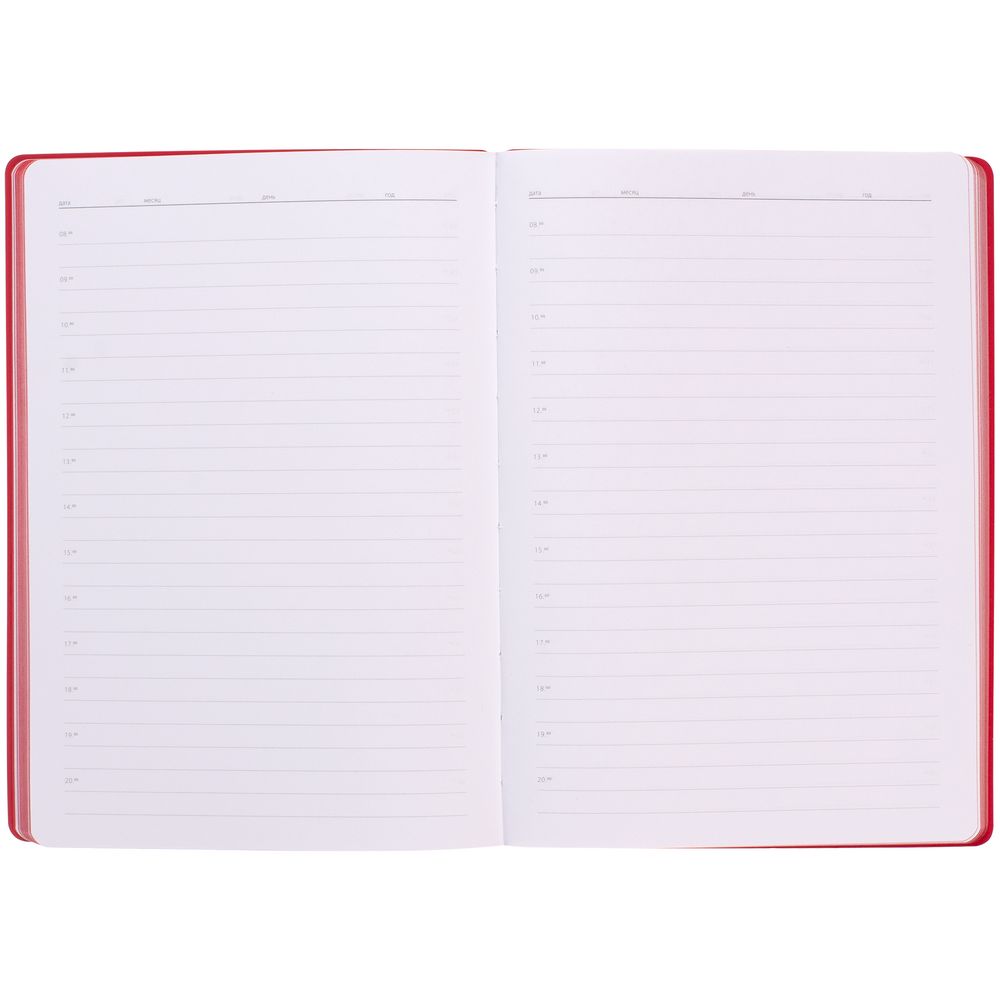 Ежедневник Flexpen Shall, недатированный, красный / Миниатюра WWW (1000)
