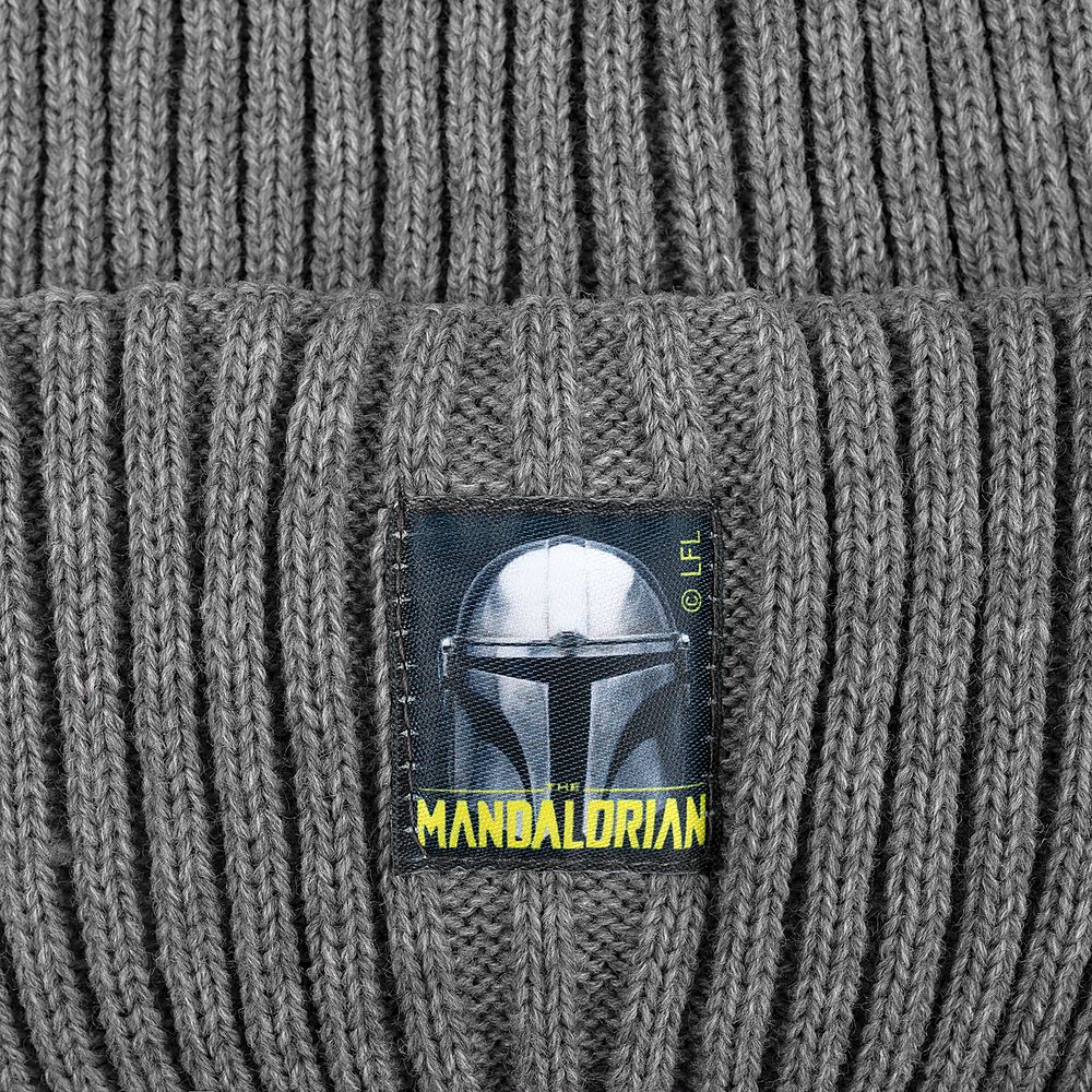 Шапка Mandalorian Helm, серый меланж / Миниатюра WWW (1000)