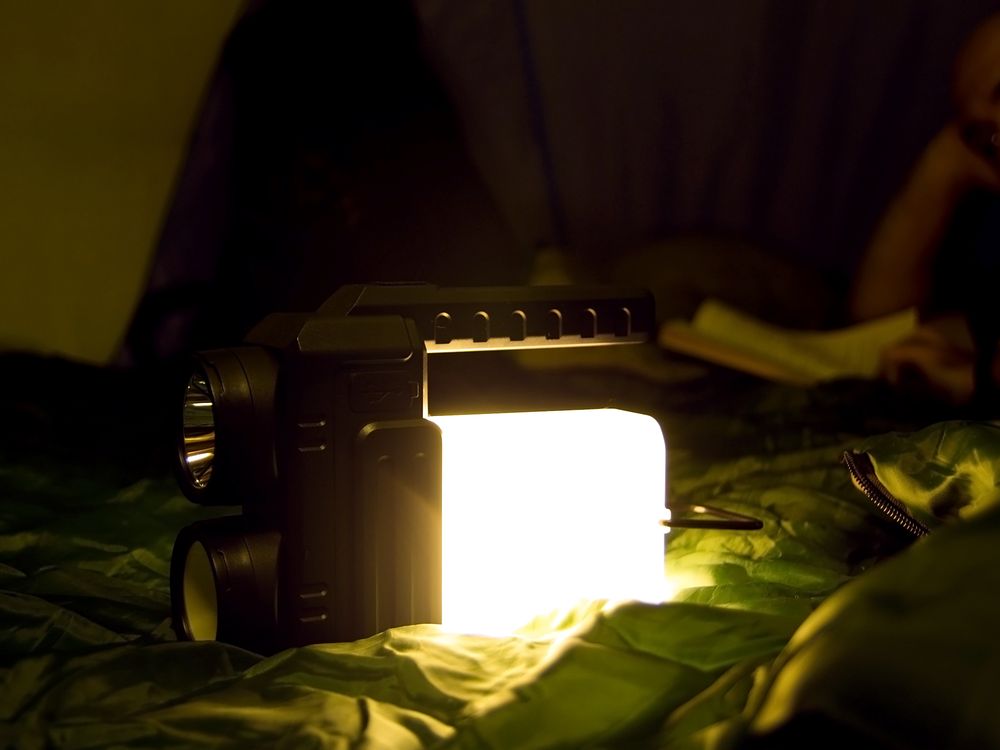 Кемпинговый фонарь-лампа аккумуляторный Yol, черный / Миниатюра WWW (1000)