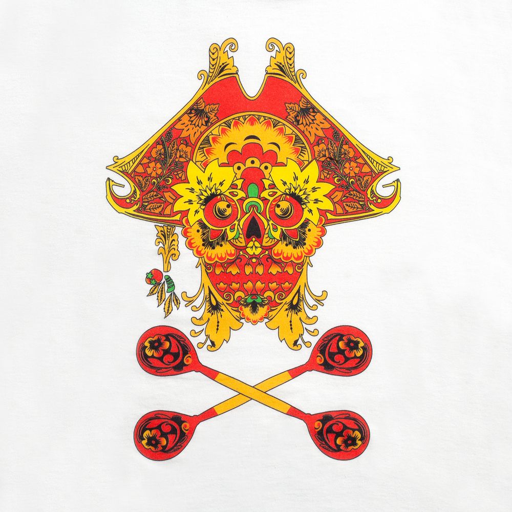 Футболка Yo Ho Hohloma, белая / Миниатюра WWW (1000)