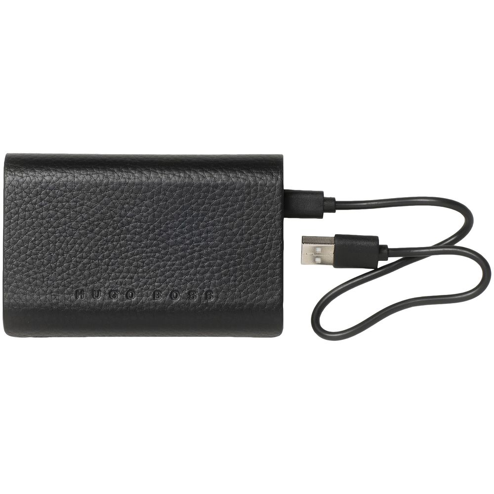 Набор Hugo Boss: визитница с аккумулятором 4000 мАч и ручка, черный / Миниатюра WWW (1000)