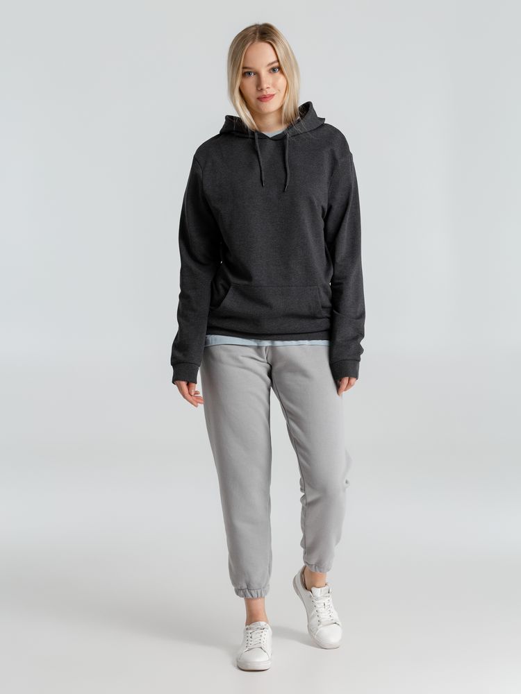 Толстовка с капюшоном унисекс Hoodie, серый меланж (антрацит) / Миниатюра WWW (1000)