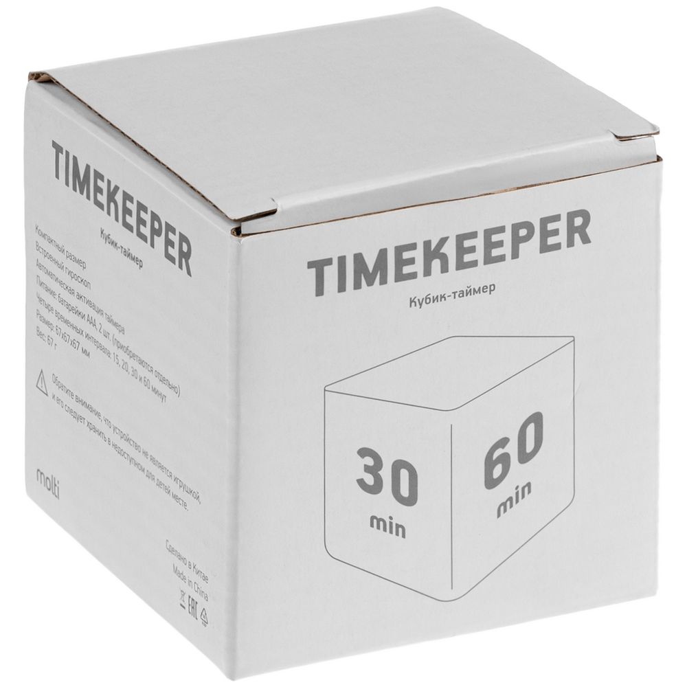 Кубик-таймер Timekeeper, белый / Миниатюра WWW (1000)