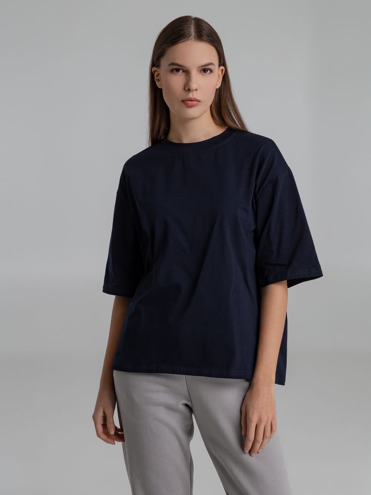 Футболка оверсайз Slope, темно-синяя / Миниатюра WWW (1000)